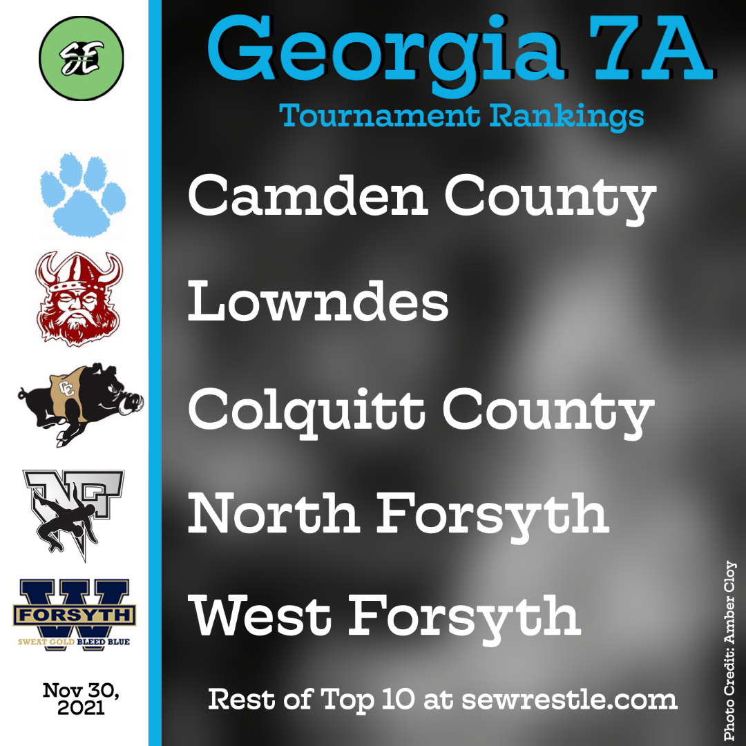 7A Nov 30th Team Rankings — SEWrestle