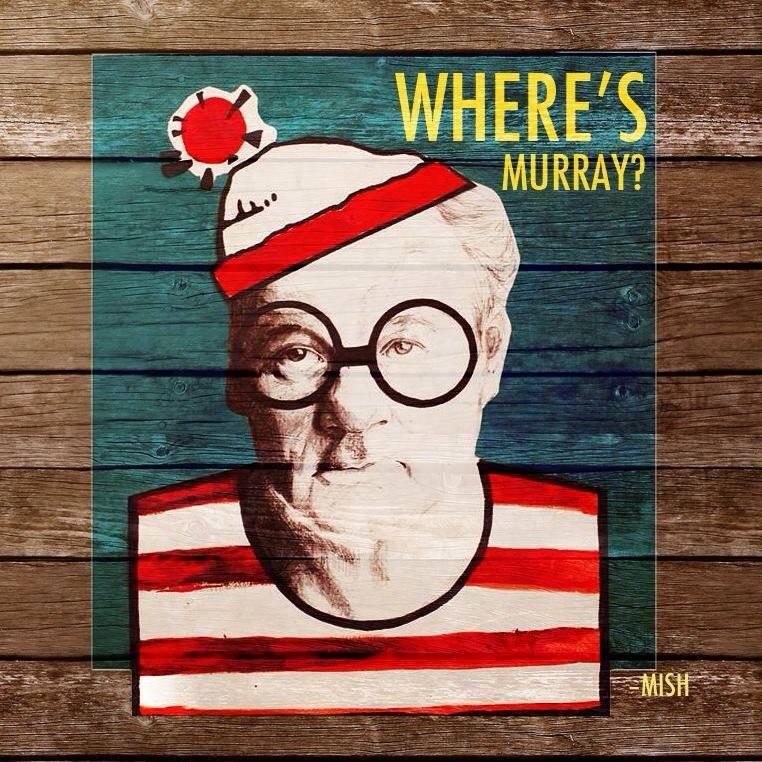 Poster design for the Where's Murray Art show on June 17, 2014.