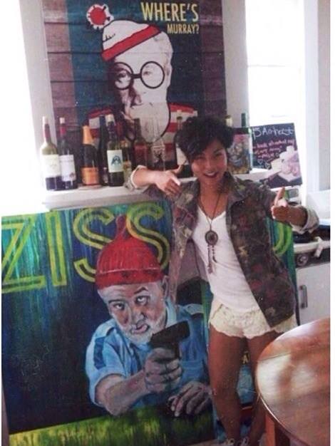 In the Summer of 2014, I curated a Wes Anderson themed costume party/ Bill Murray themed art show in attempt to thank the Plain White T's for sparking that moment of change for me in becoming a creative person. Over 250 guests arrived that night, including the band, Plain White T's. It was epic!
