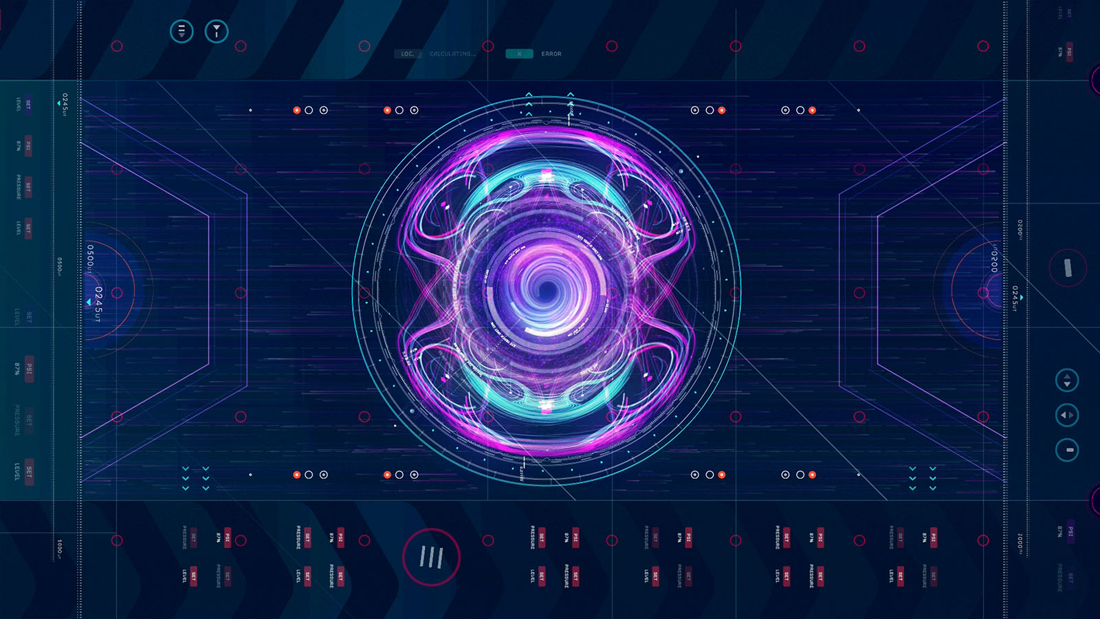 UI do filme Avengers Guerra Infinita.