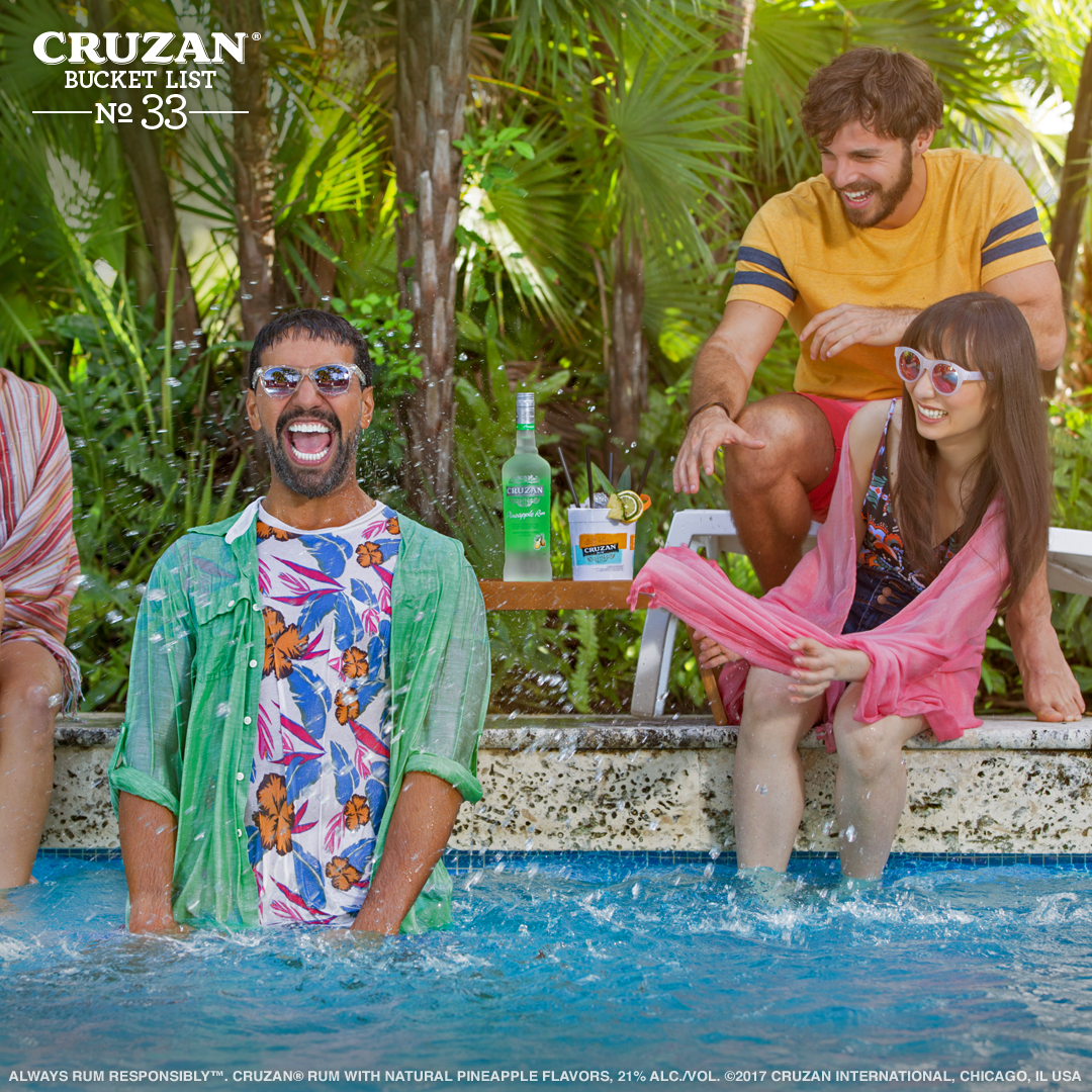 Bucket List No. 33: Start your summer with a splash ✔️ #CruzanBucketList