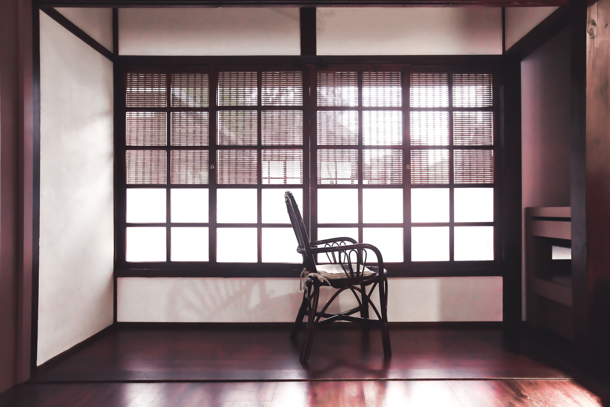 SAMURAI Warrior Black Wood Frame Shoji Tatami 18" Table Lamp 