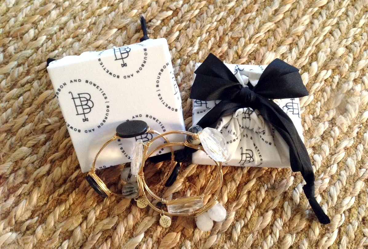 Custom bangle box wraps for our friends at Bourbon & Boweties