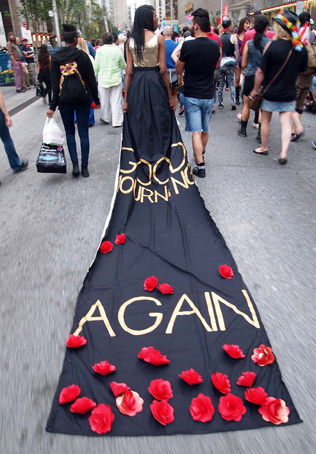 The Mourning Dress worn by Luna Saint Laurent 2015