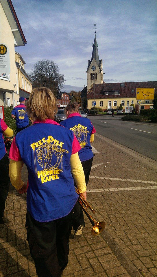 Marching in...