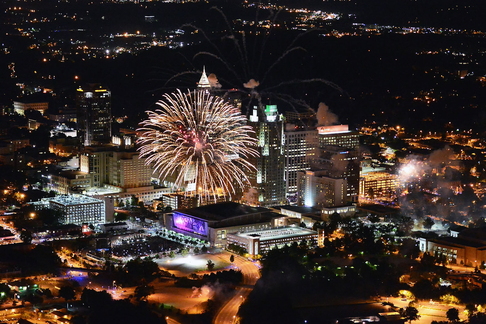 Raleigh Celebrates 4th Of July With Fireworks Display