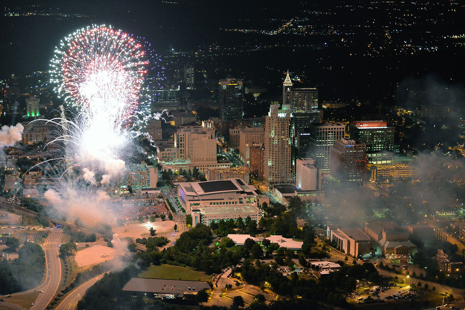 Raleigh Celebrates 4th Of July With Fireworks Display