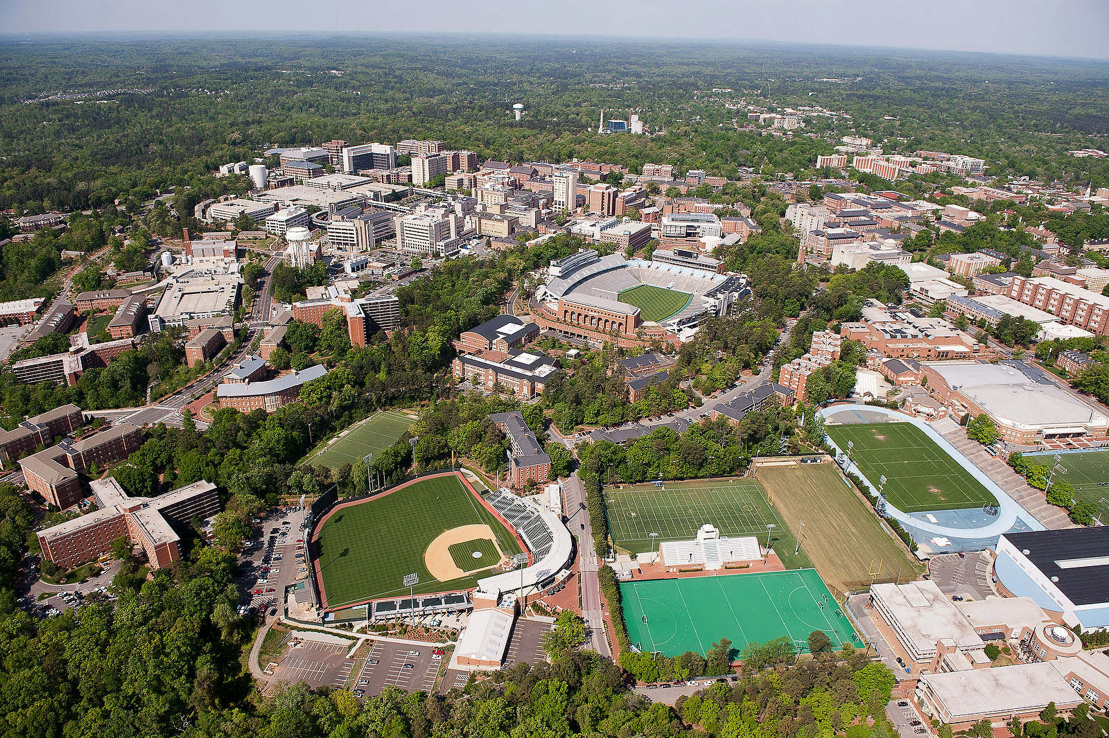 Aerial View of the University North Carolina Campus