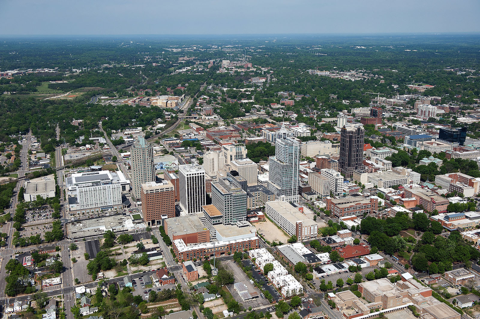 Aerial View of Downtown Raleigh