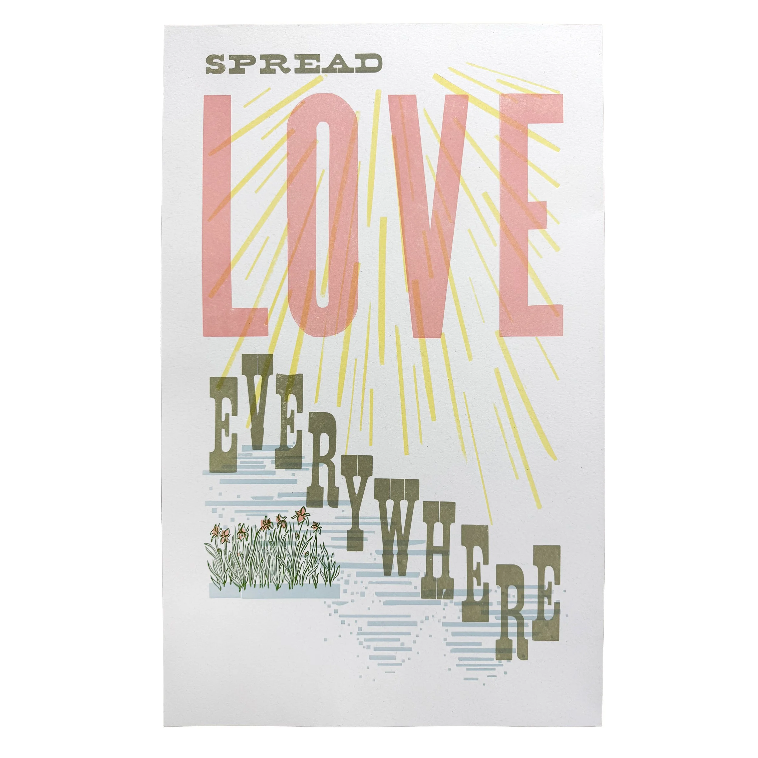 Spread Love - Fine Art Letterpress Print