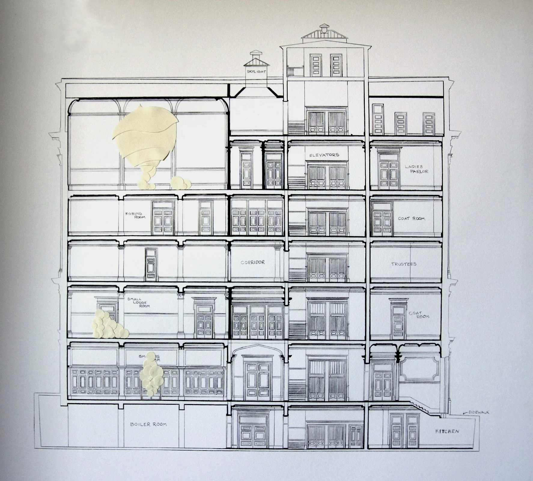 Architectural Drawing + Collage