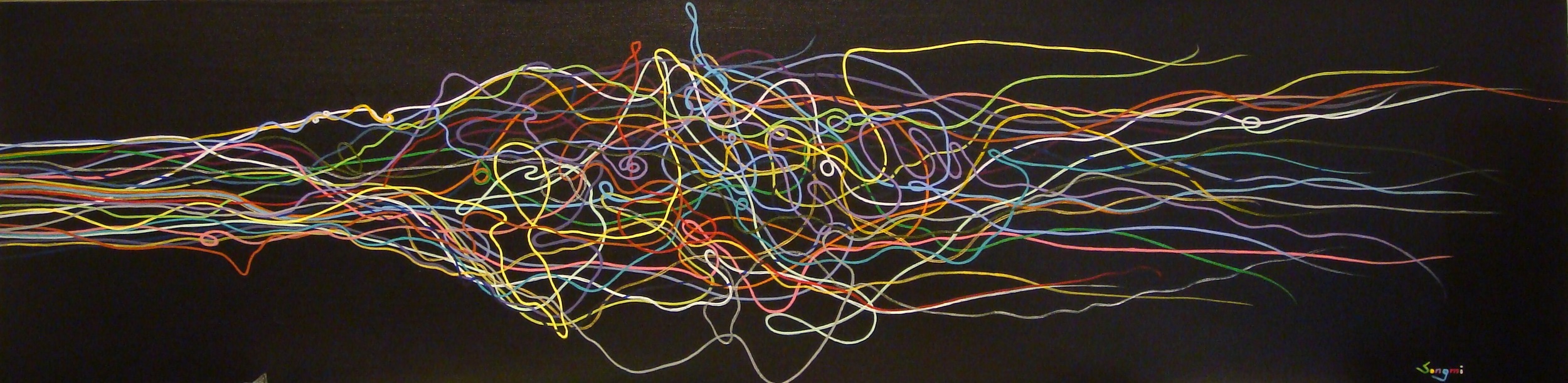 We (acrylic on canvas) by Songmi heart.