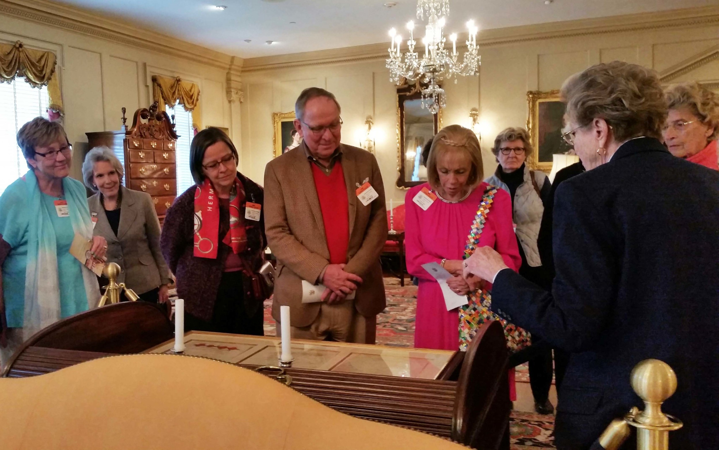 One of the year's most interesting trips was a private tour of the Diplomatic Rooms at the State Department.