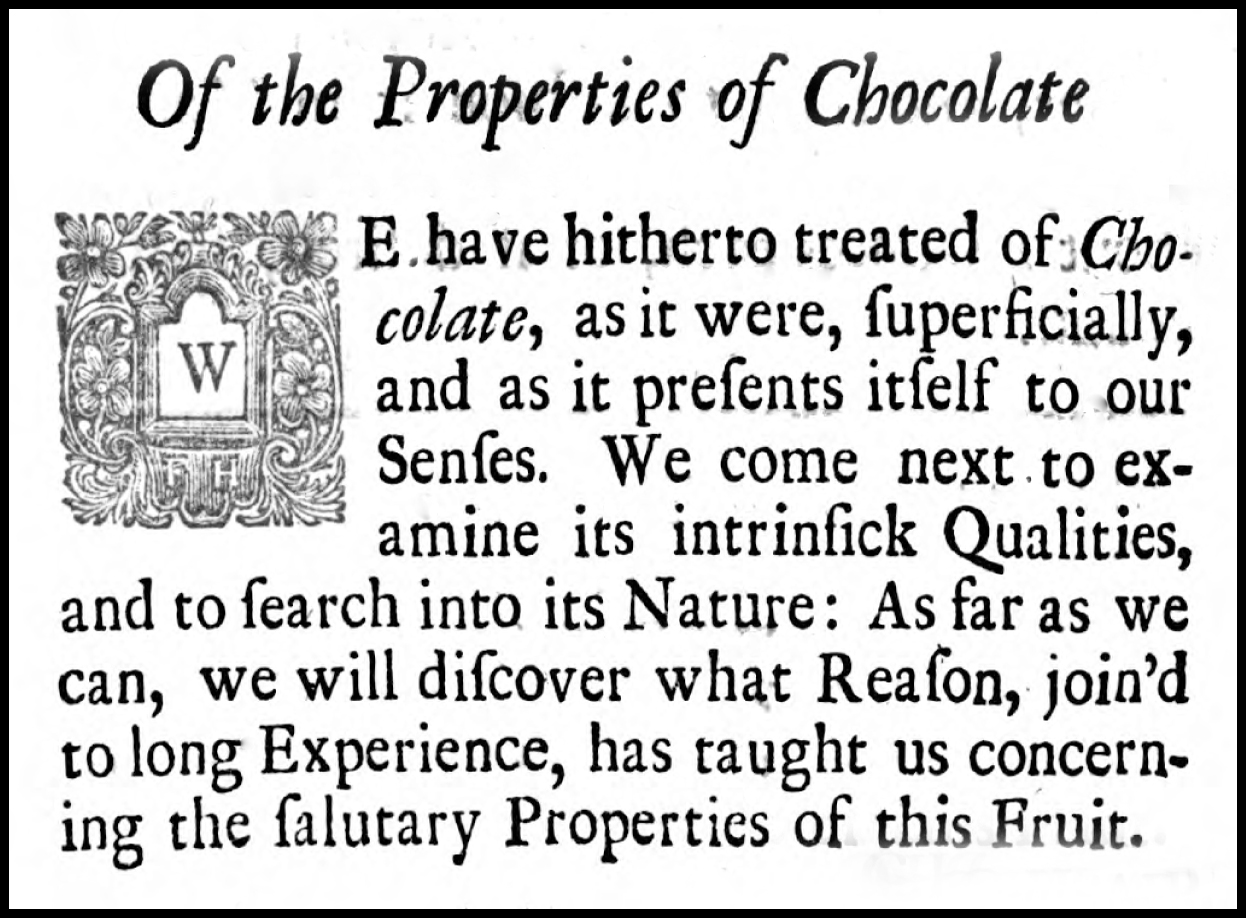 From The domestick coffee-man, shewing the true way of preparing and making of chocolate, coffee and tea by Humphrey Broadbent, London, 1722. courtesy of HathiTrust.