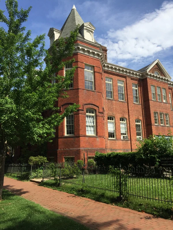 Jackson School (1890–1971) has been leased by the DC government to local artists for studio space since the mid 1980s. artists are hoping to extend the lease beyond its expiration in 2018.