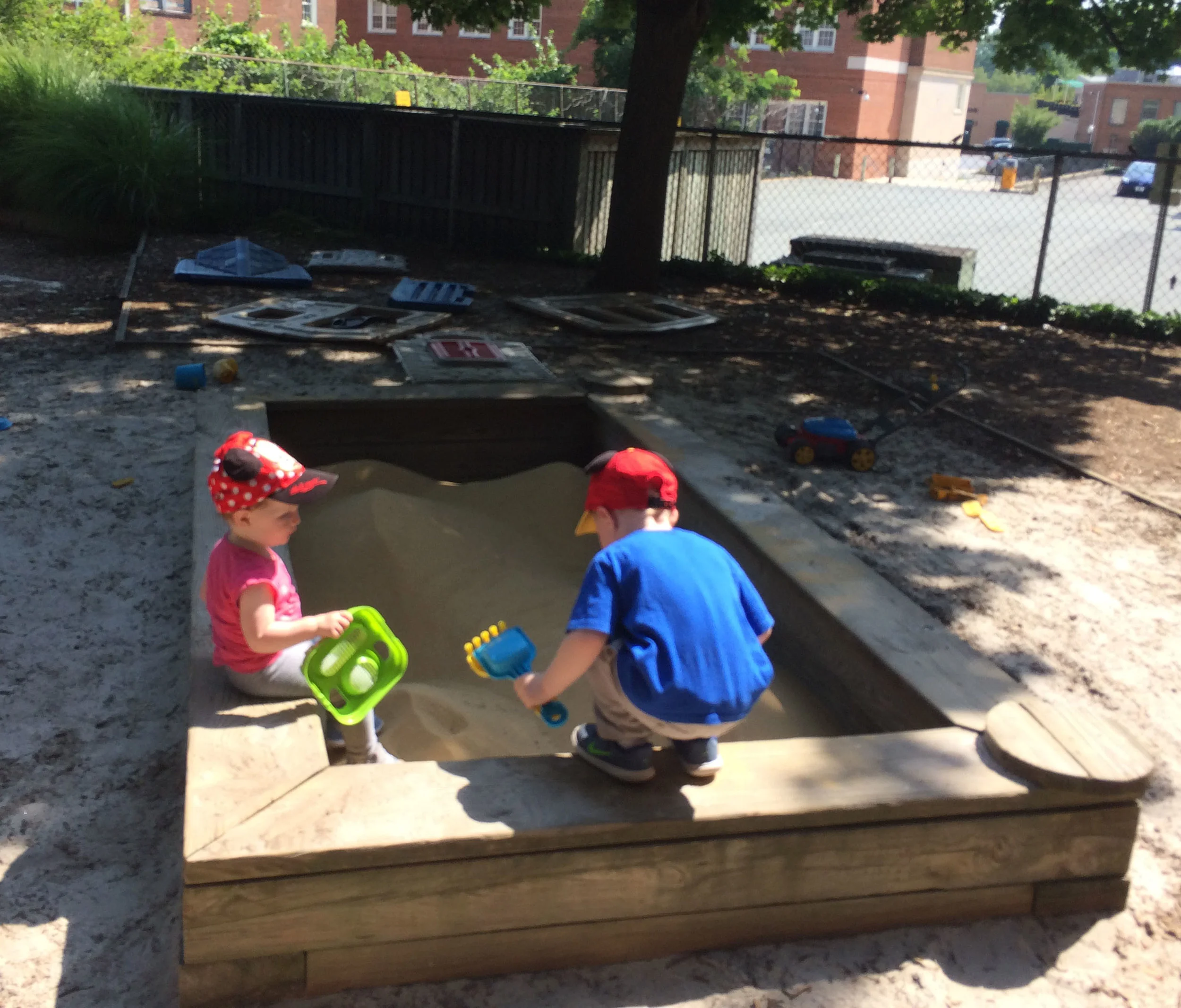 Tot Lot Sand Replenished