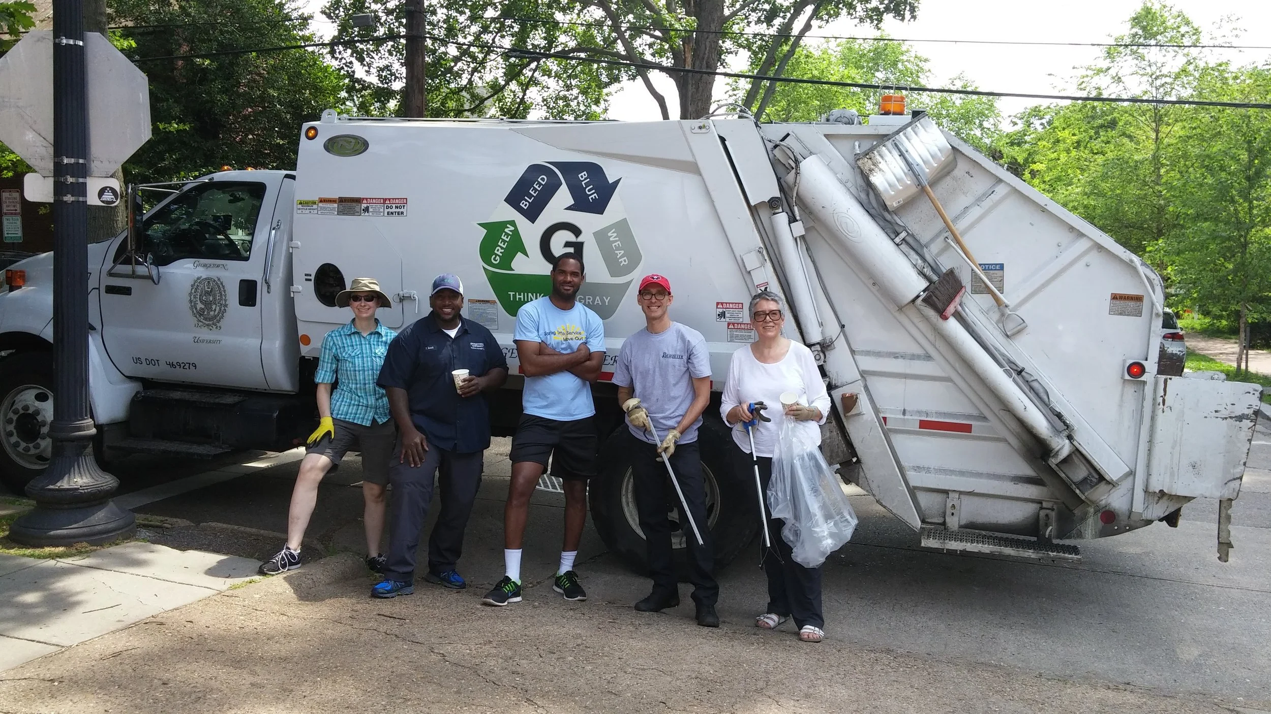 The "litter alliance" at June's clean-up collected 20 bags of litter and lots of bulk waste.