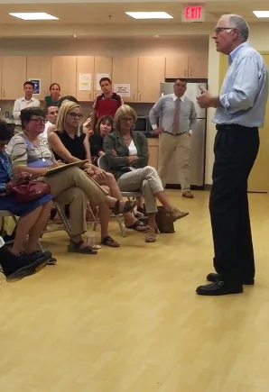 State historic Preservation Officer david maloney responds to audience questions.