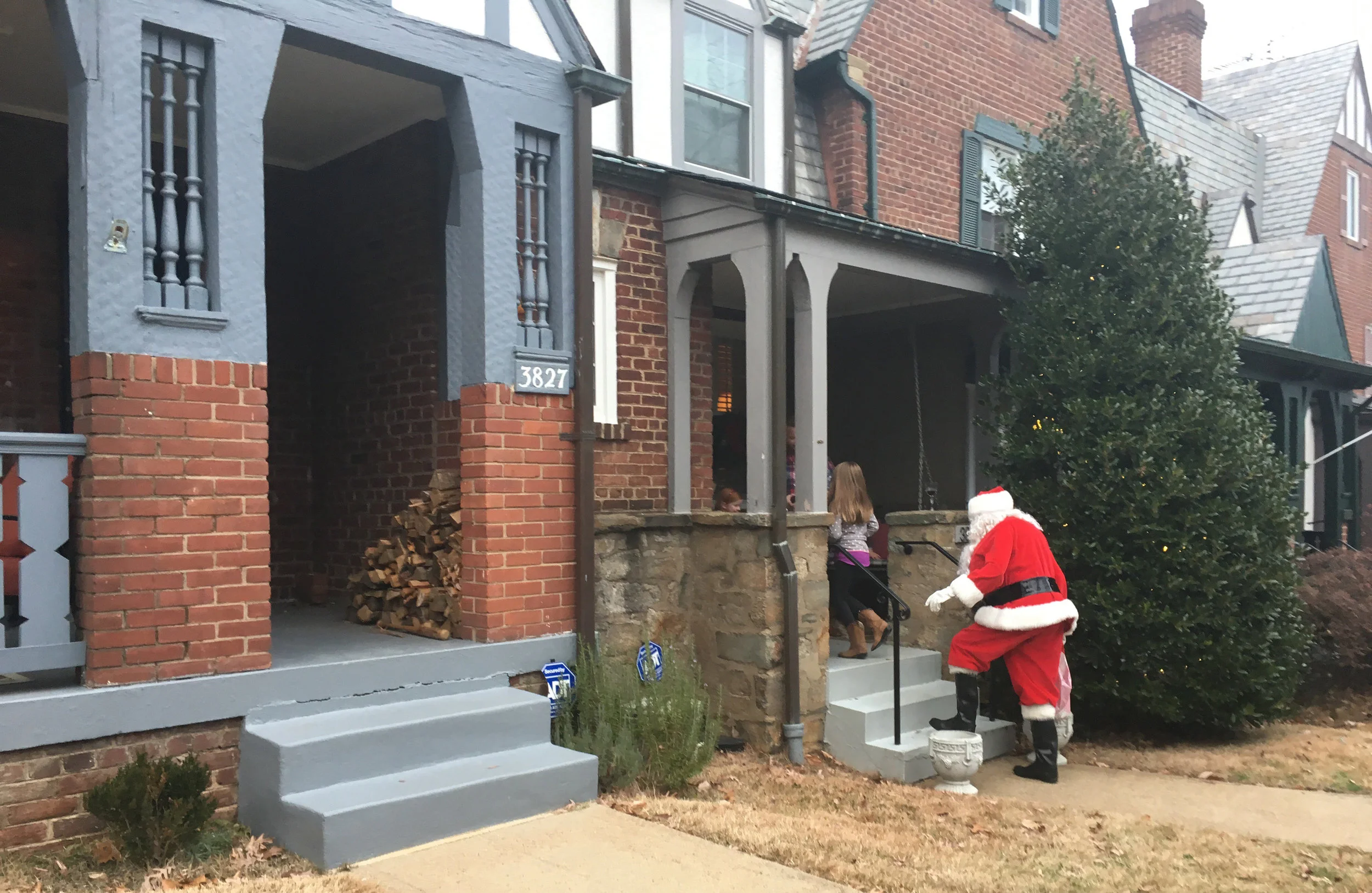 The author makes his way down T Street on a pre-holiday spot check of his clients' houses. Photo by Kishan Putta.