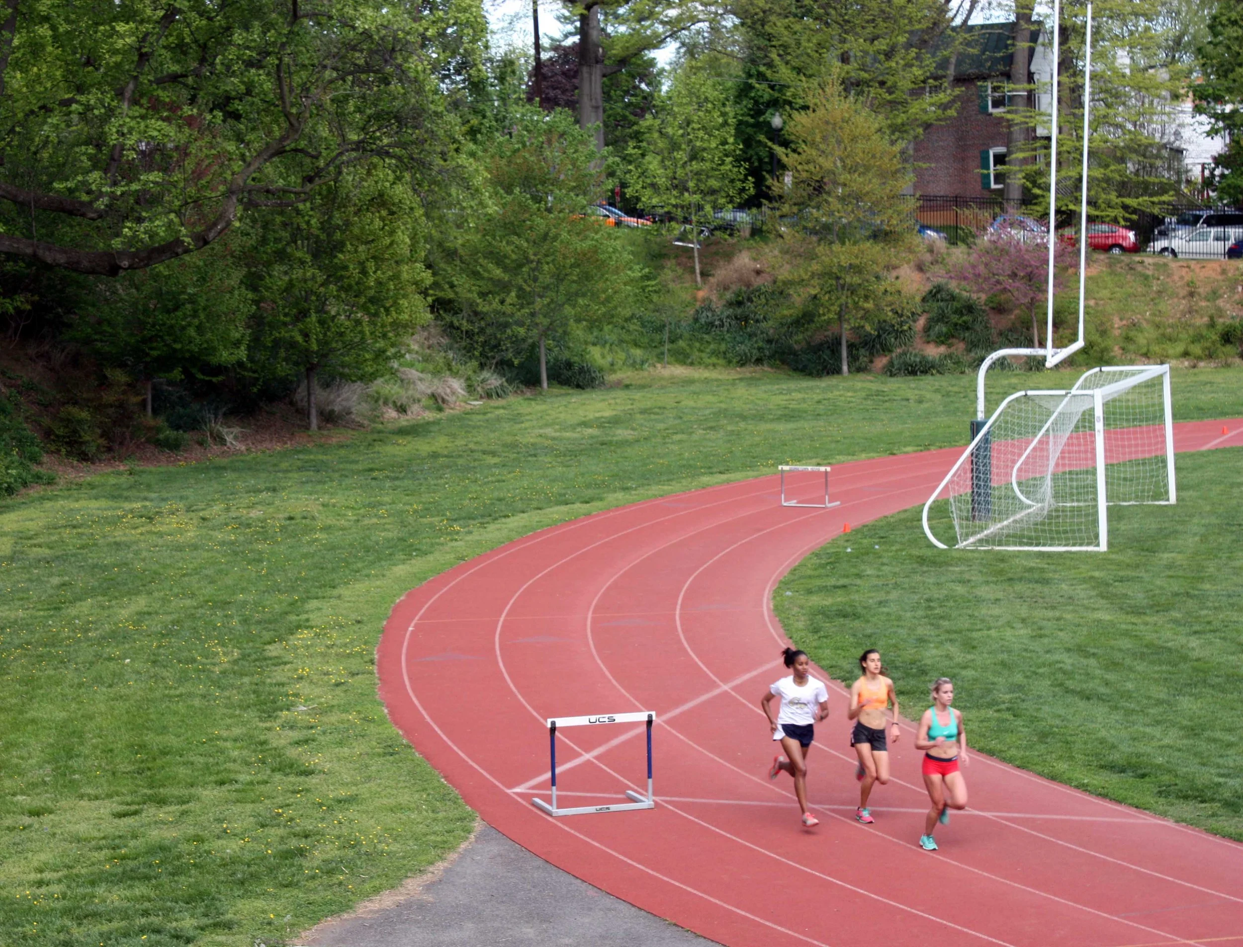 Georgetown University resurfaced the track in 2016