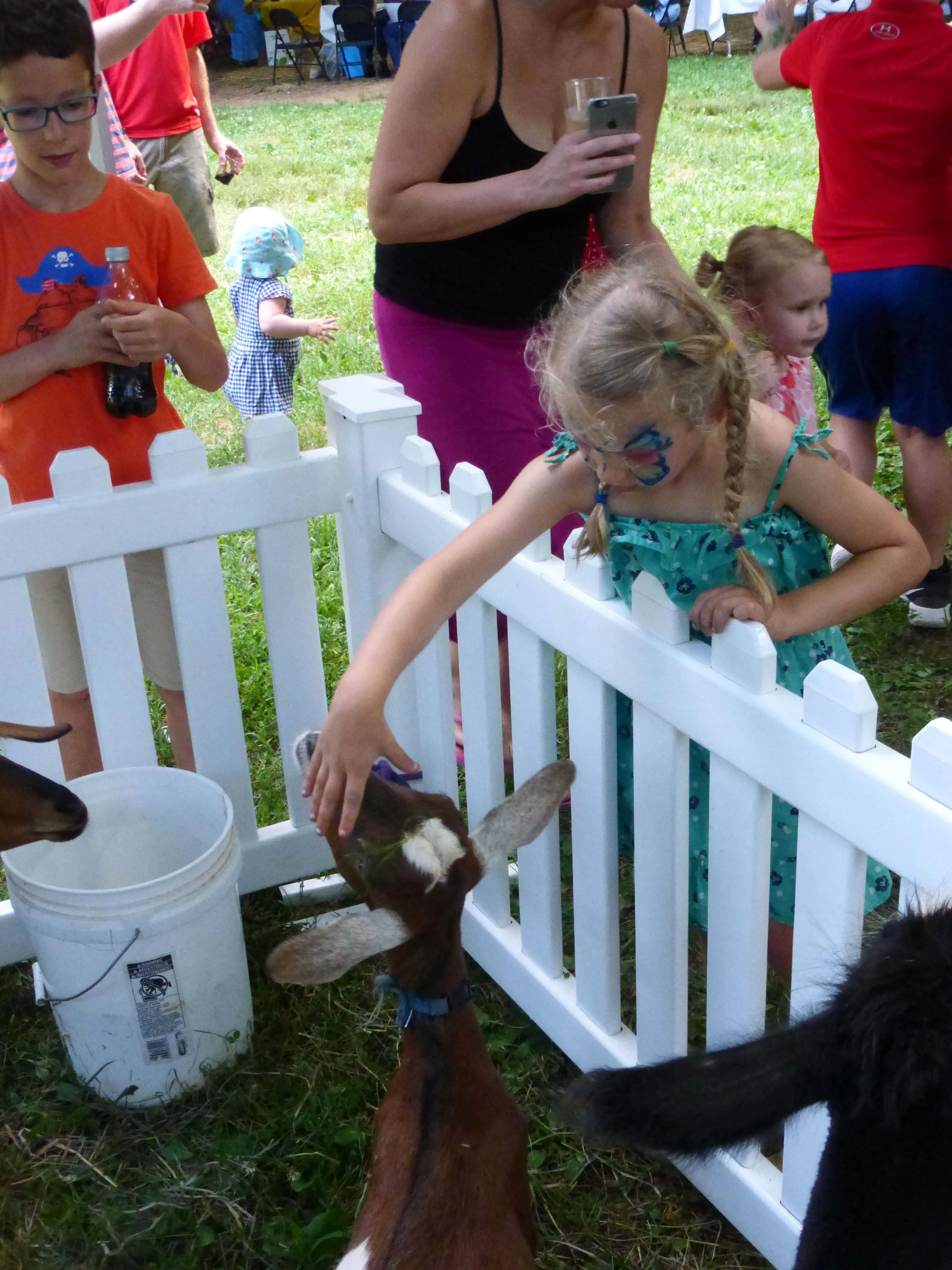 lenore rubino/realtor sponsored the petting zoo, face painting, and gelato.