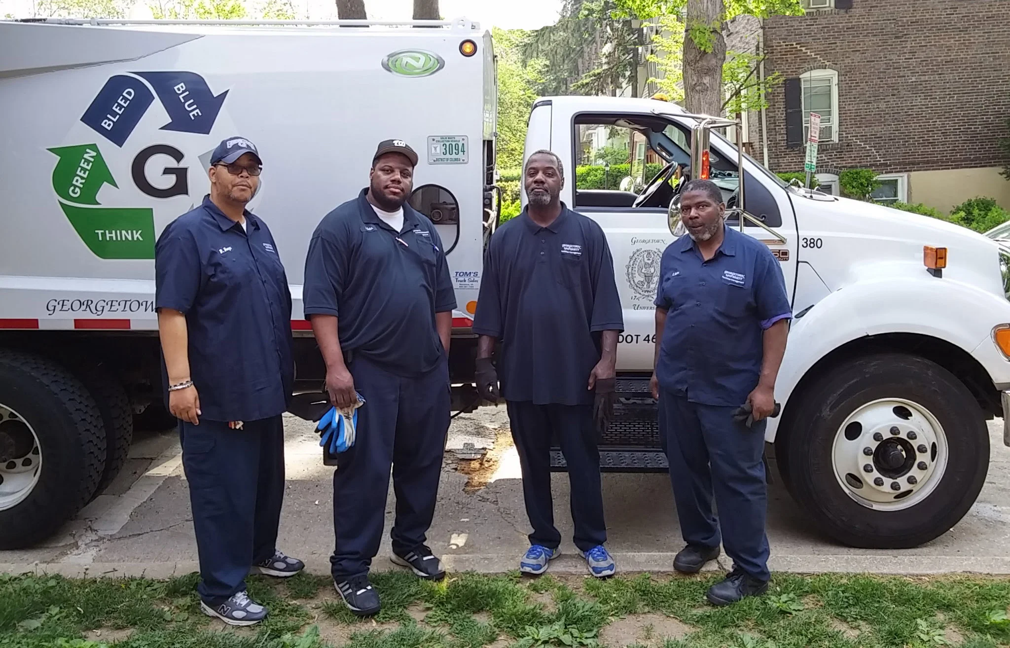 All trash was collected and transported by GU Facilities’ crew and trucks.