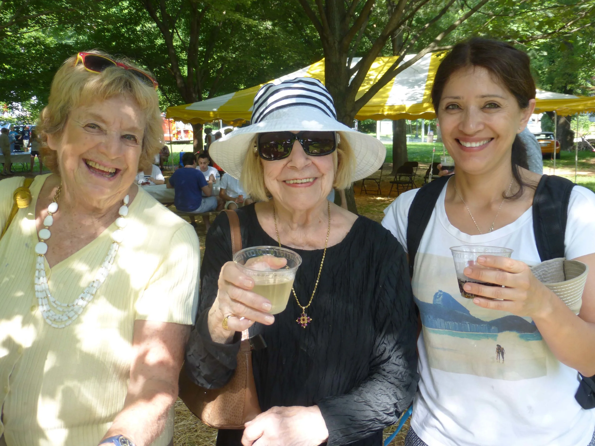 Long-time residents mingled with newer arrivals.