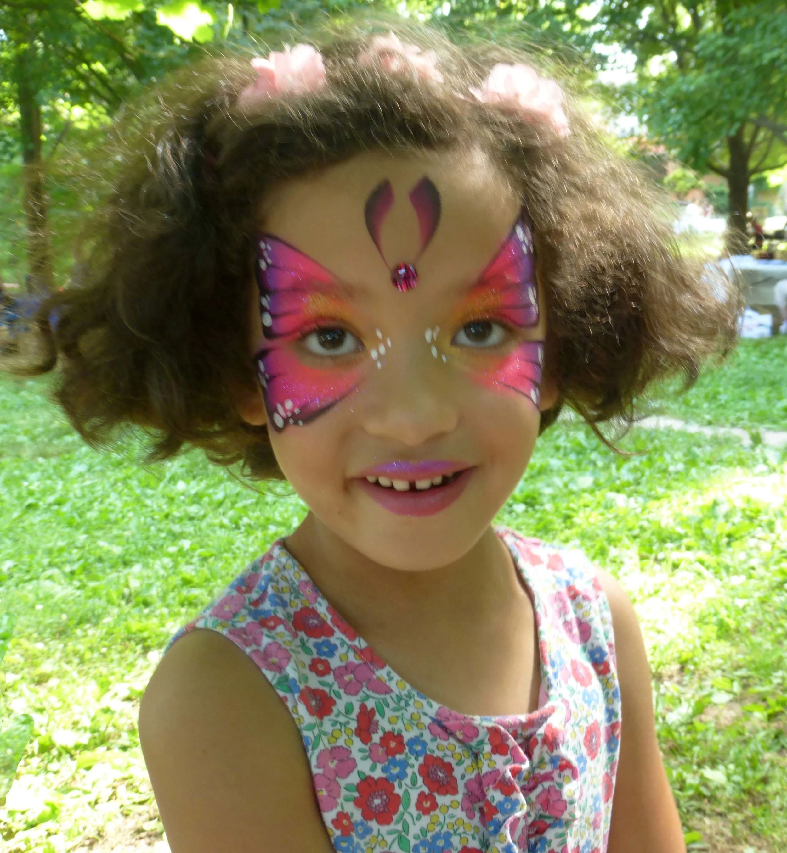 face painting by Let's make a face was a big hit.