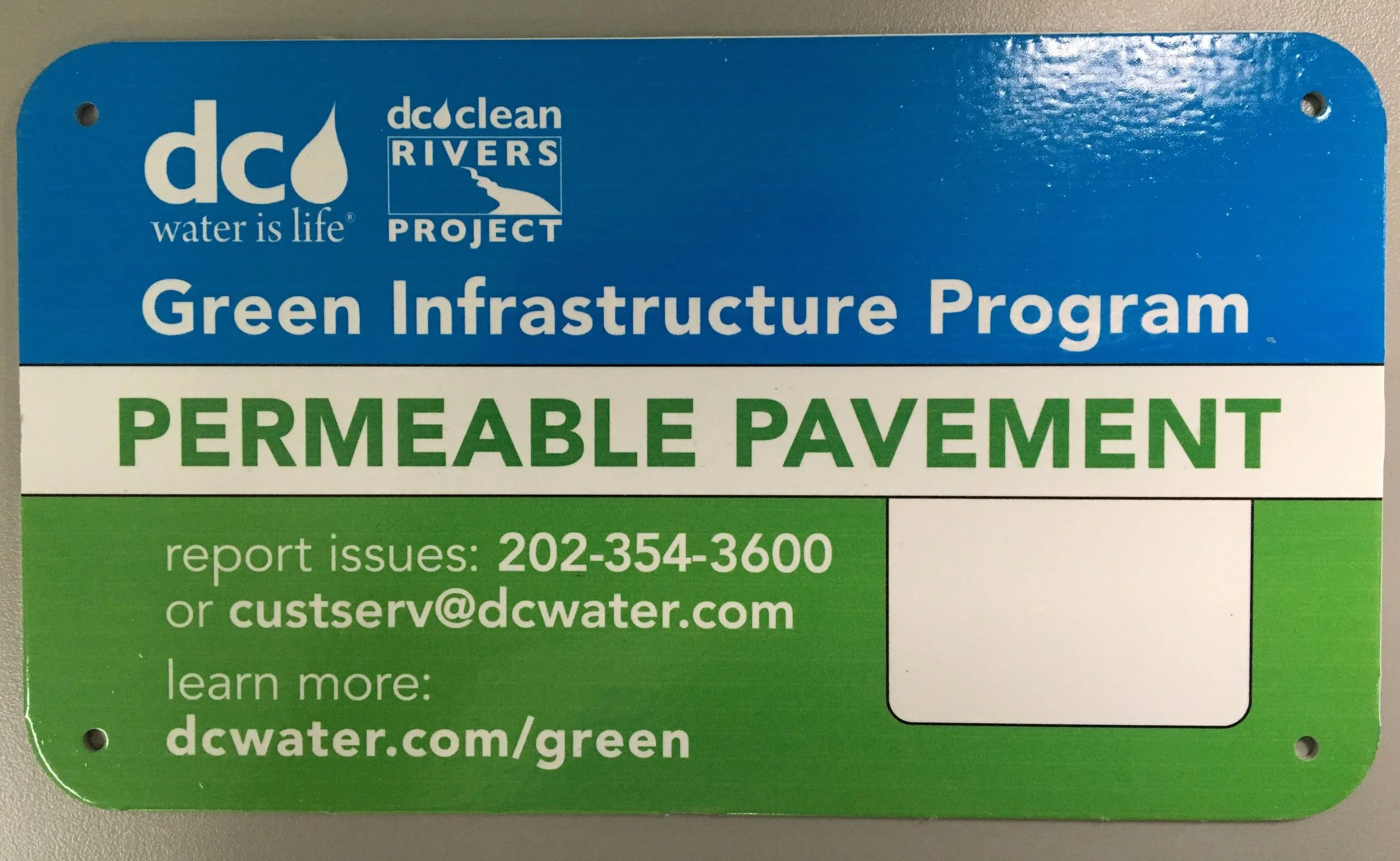 In the upcoming weeks, DC Water will be placing unique identifying numbers on the placards already embedded in the concrete.