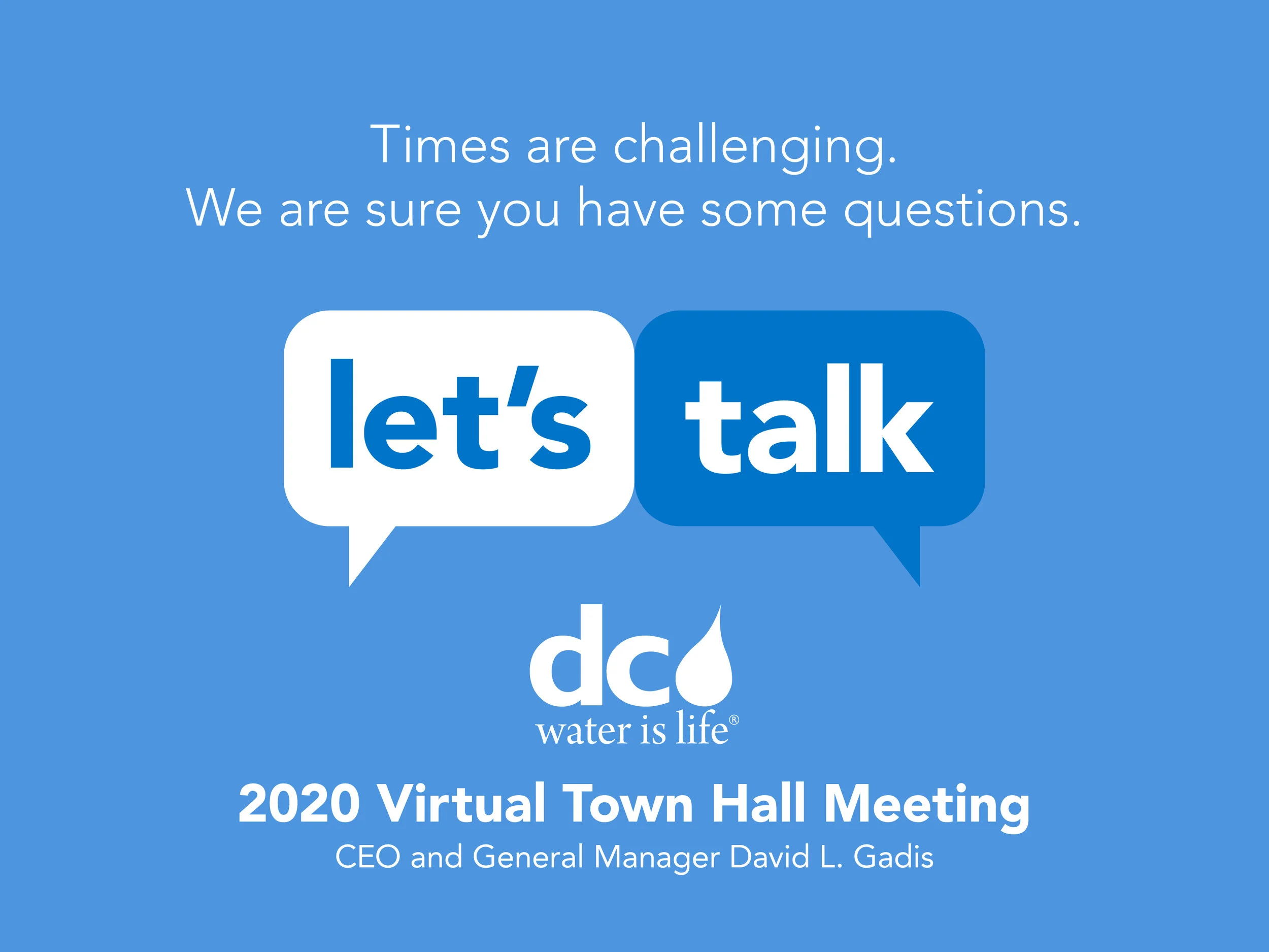 DC Water Town Halls