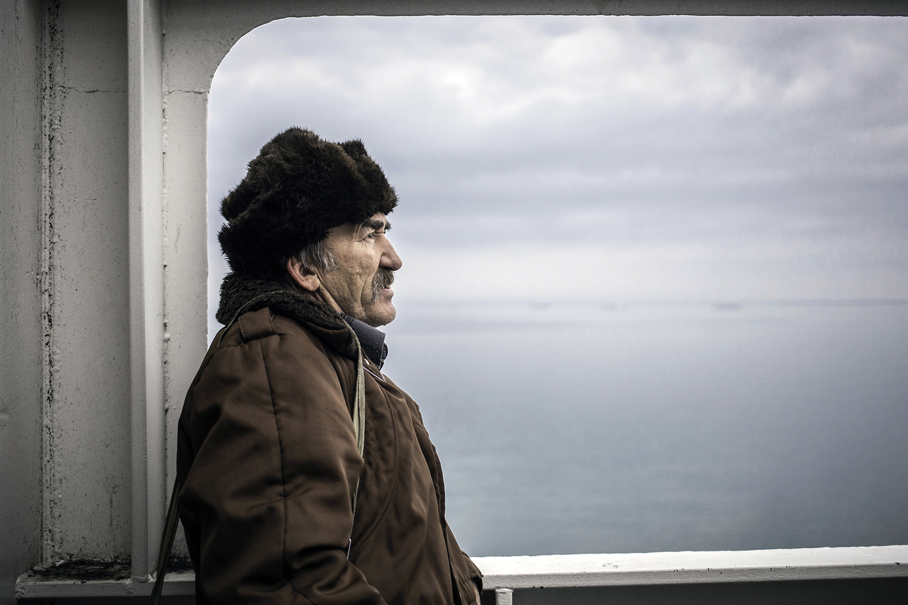 Going back with provisions from Port Kavkaz, Crimea, 2014