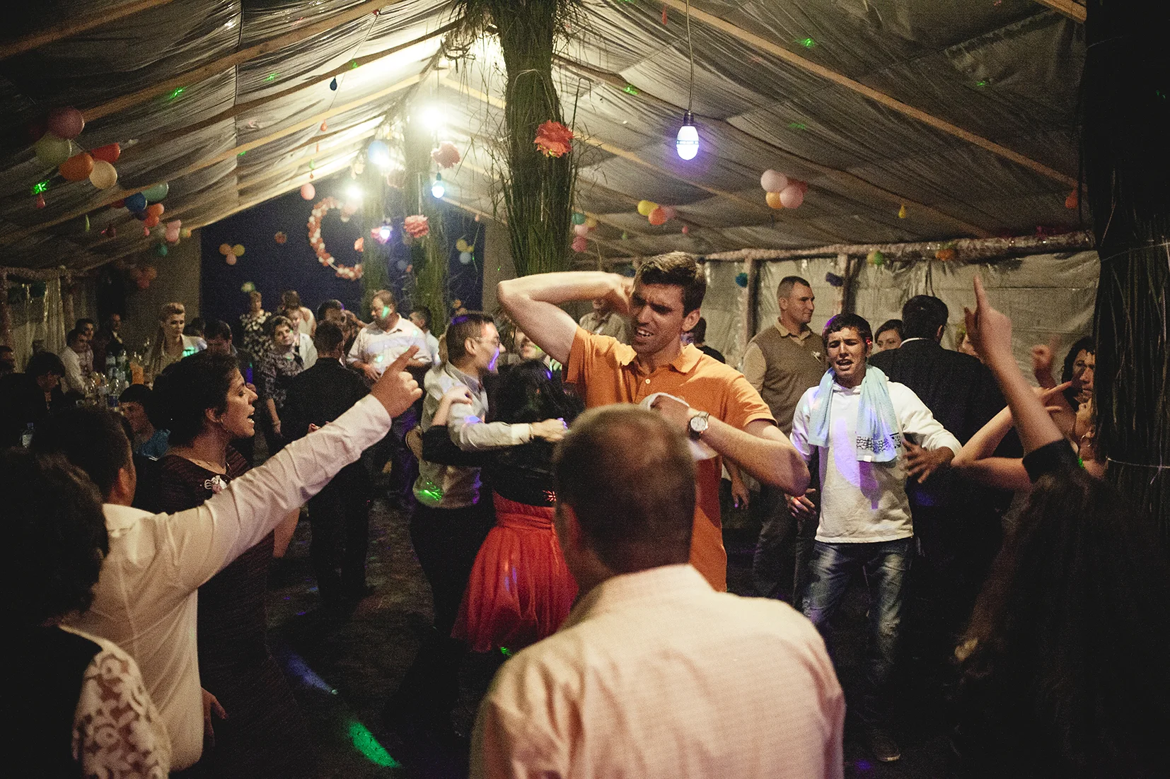 more dancing, at night, Letea, Romania, 2015