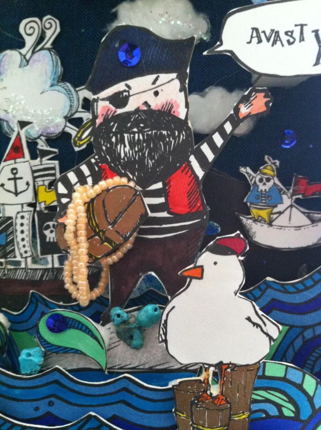 The Water was Rough Pirate Diorama