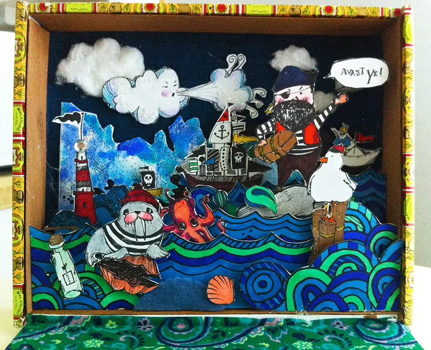 The Water was Rough Pirate Diorama