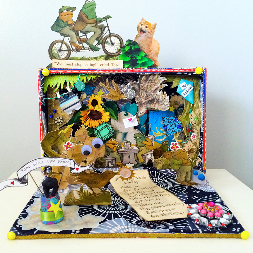 Adventures with Frog and Toad Cigar Box Diorama, 2015
