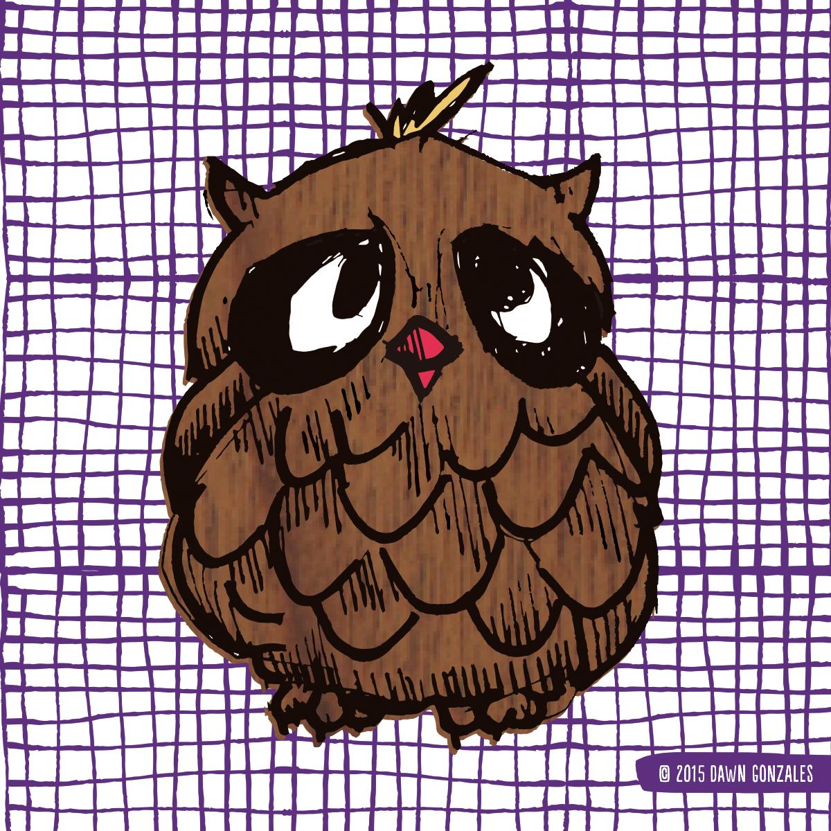 Bedtime Owl Grid Placement Neutral