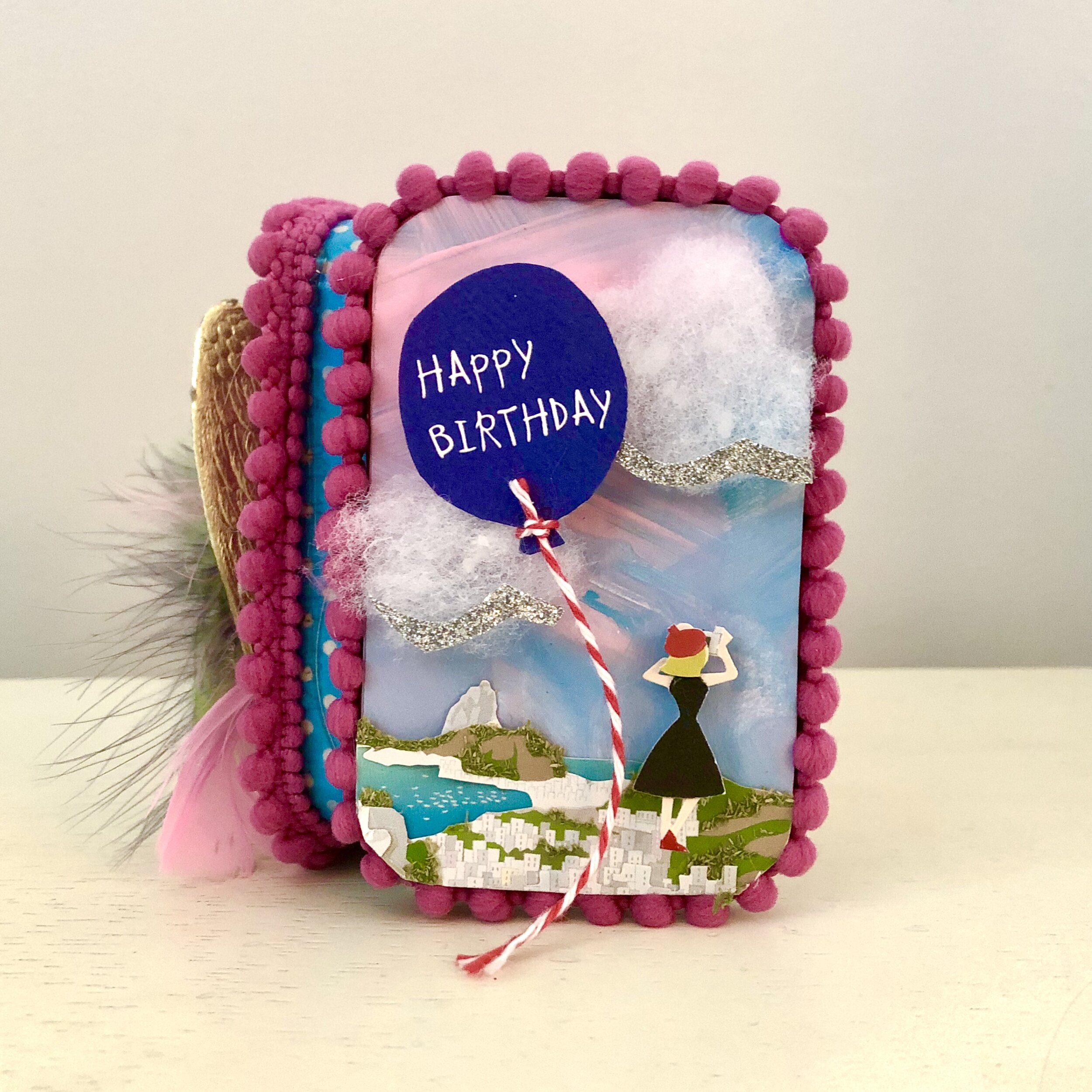 Happy Birthday Card Altoid Tin Diorama (front), 2019