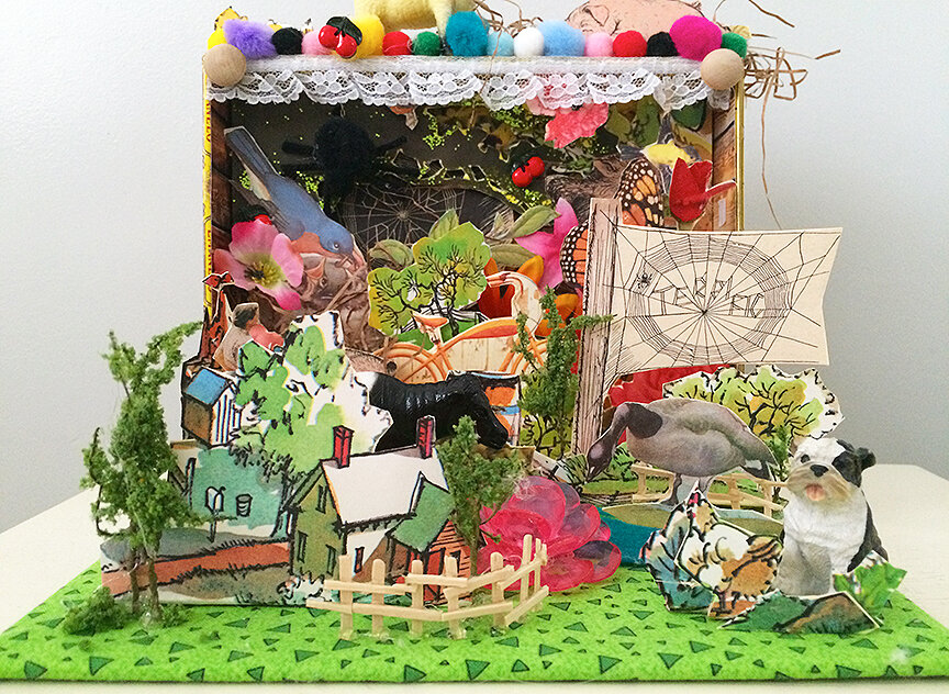 Charlotte's Web Cigar Box Diorama, 2015