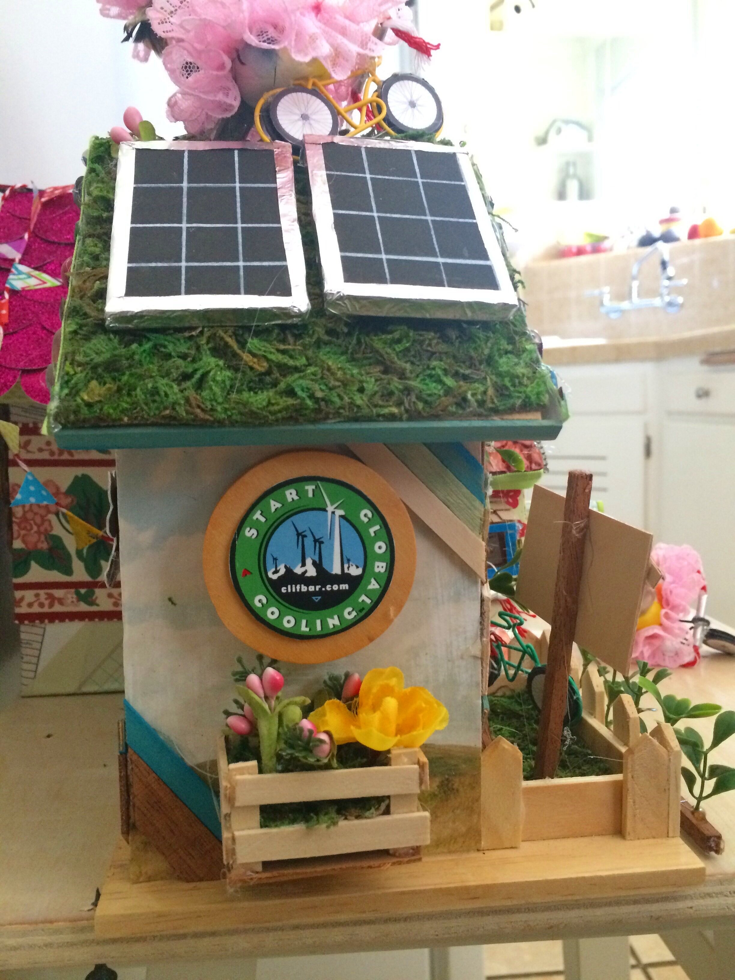 Birdhouse with Solar Panels and Planter Boxes, 2017