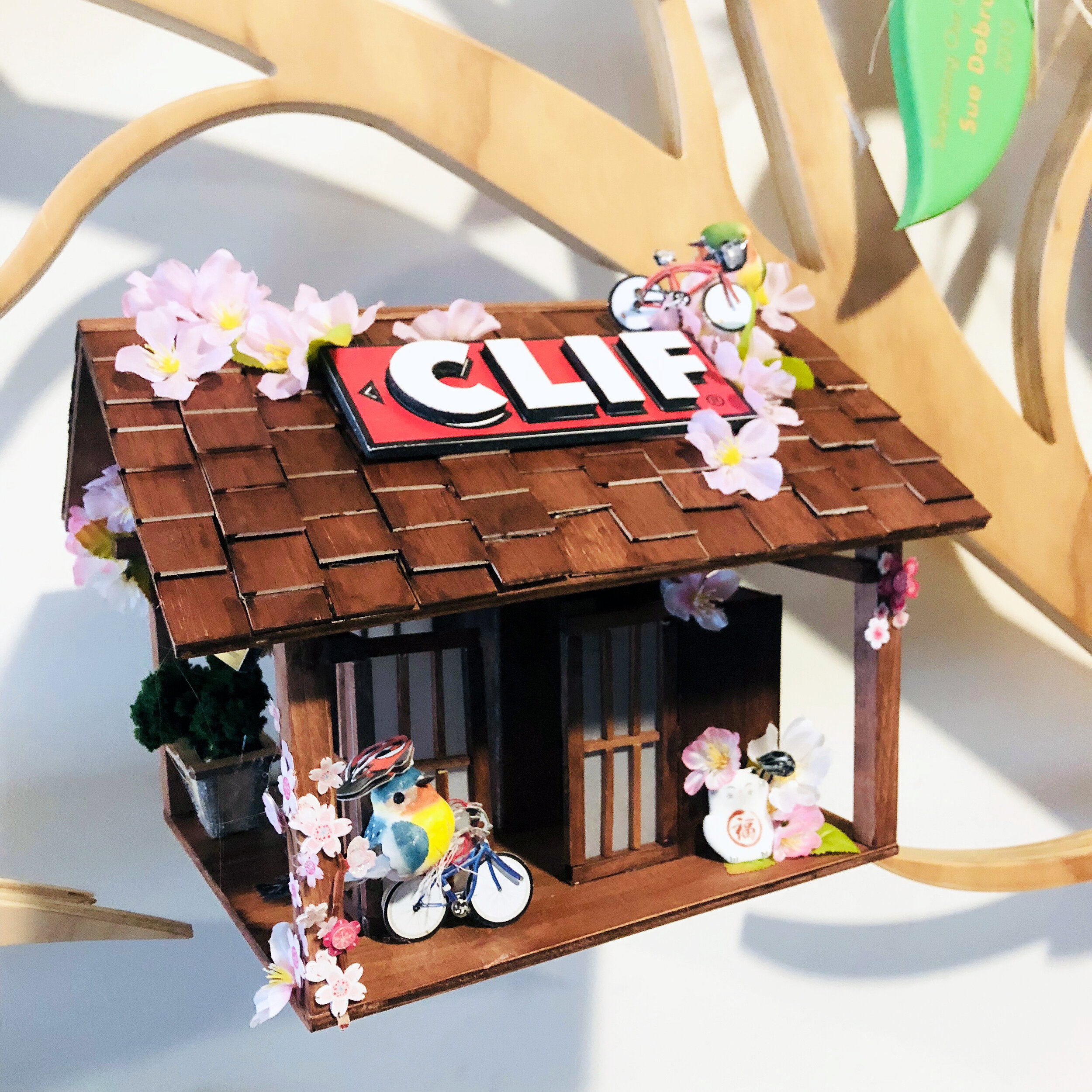 Dojo Themed Birdhouse with Cherry Blossoms, 2018