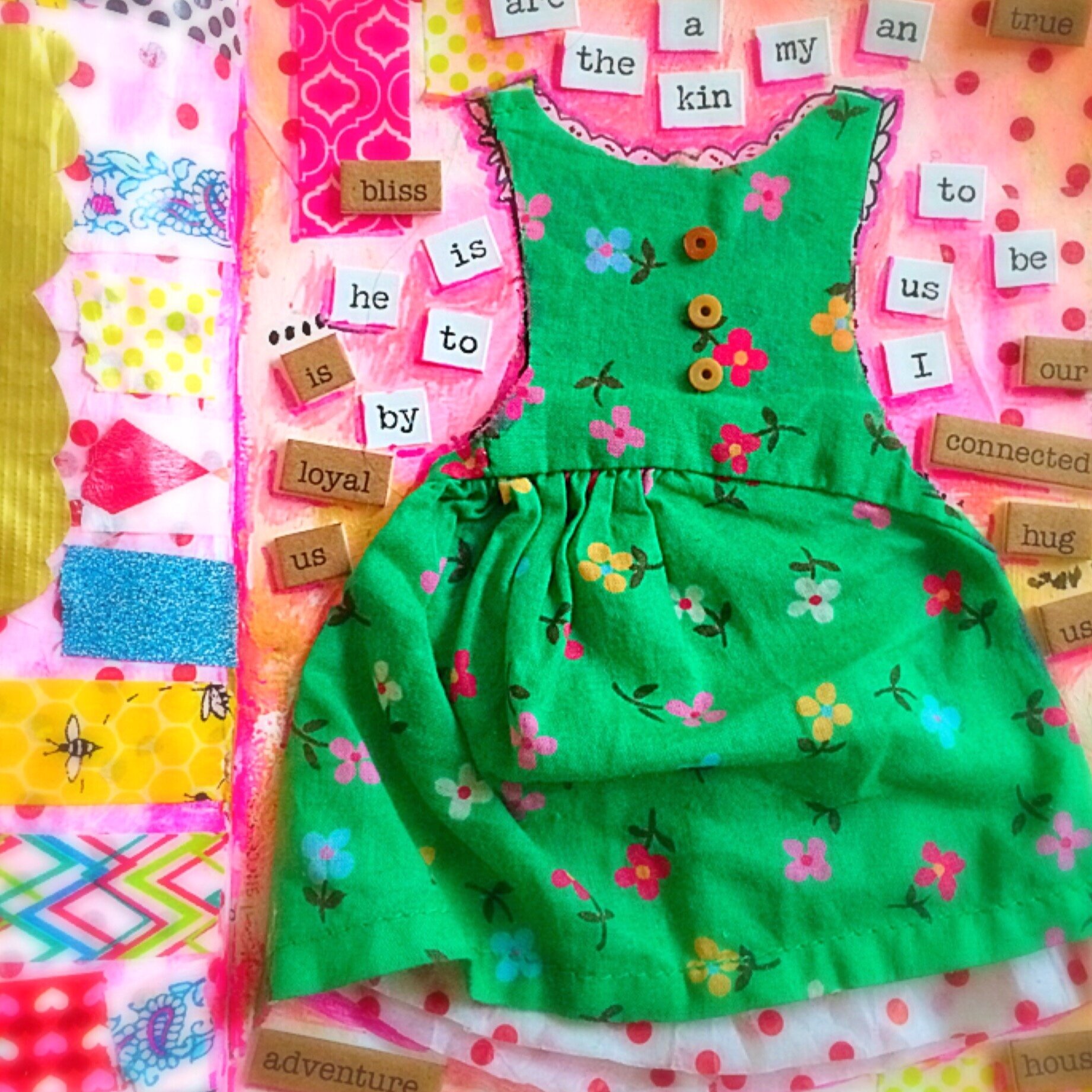 Dress, Mixed media