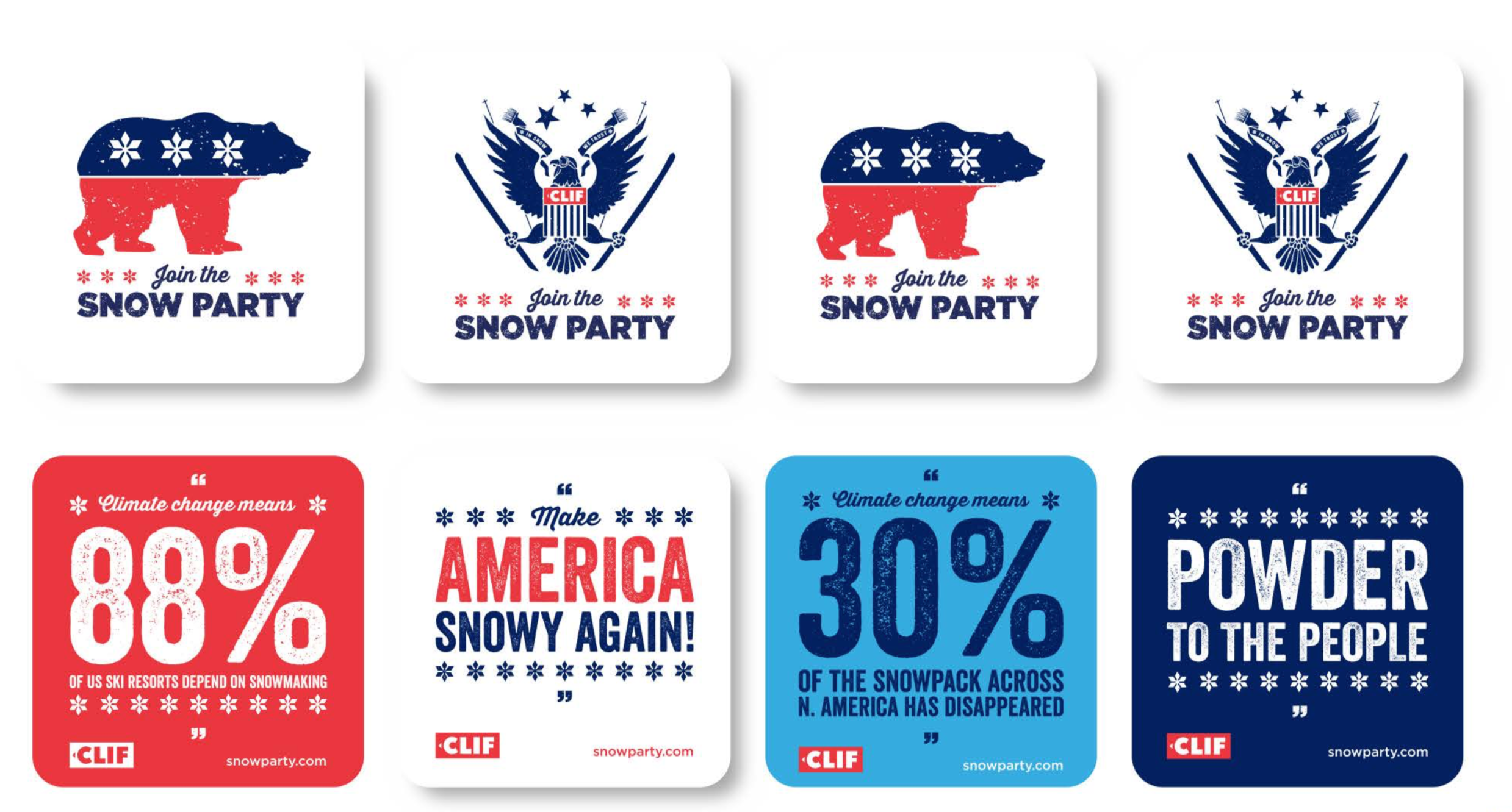Snow Party 360° Campaign Winter 2018, Coasters