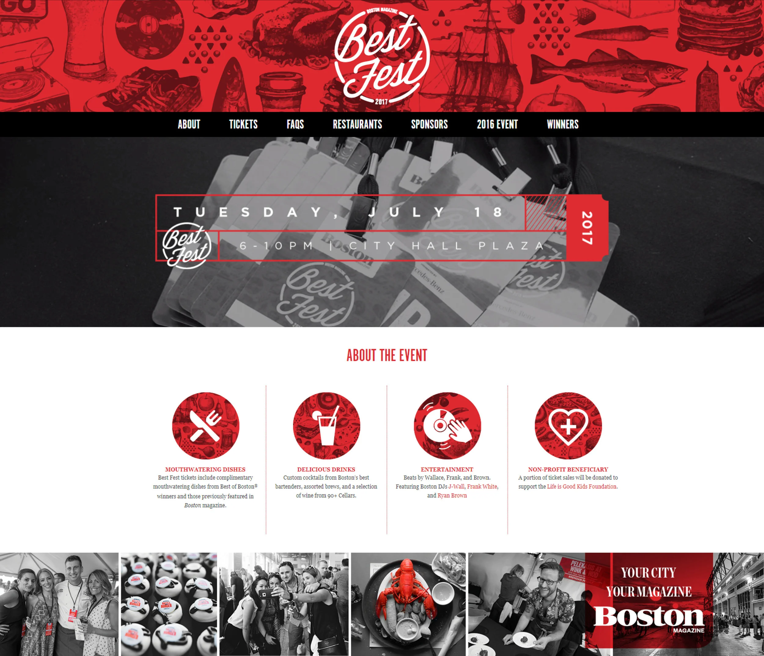 Boston Magazine - Best Fest website concept 1