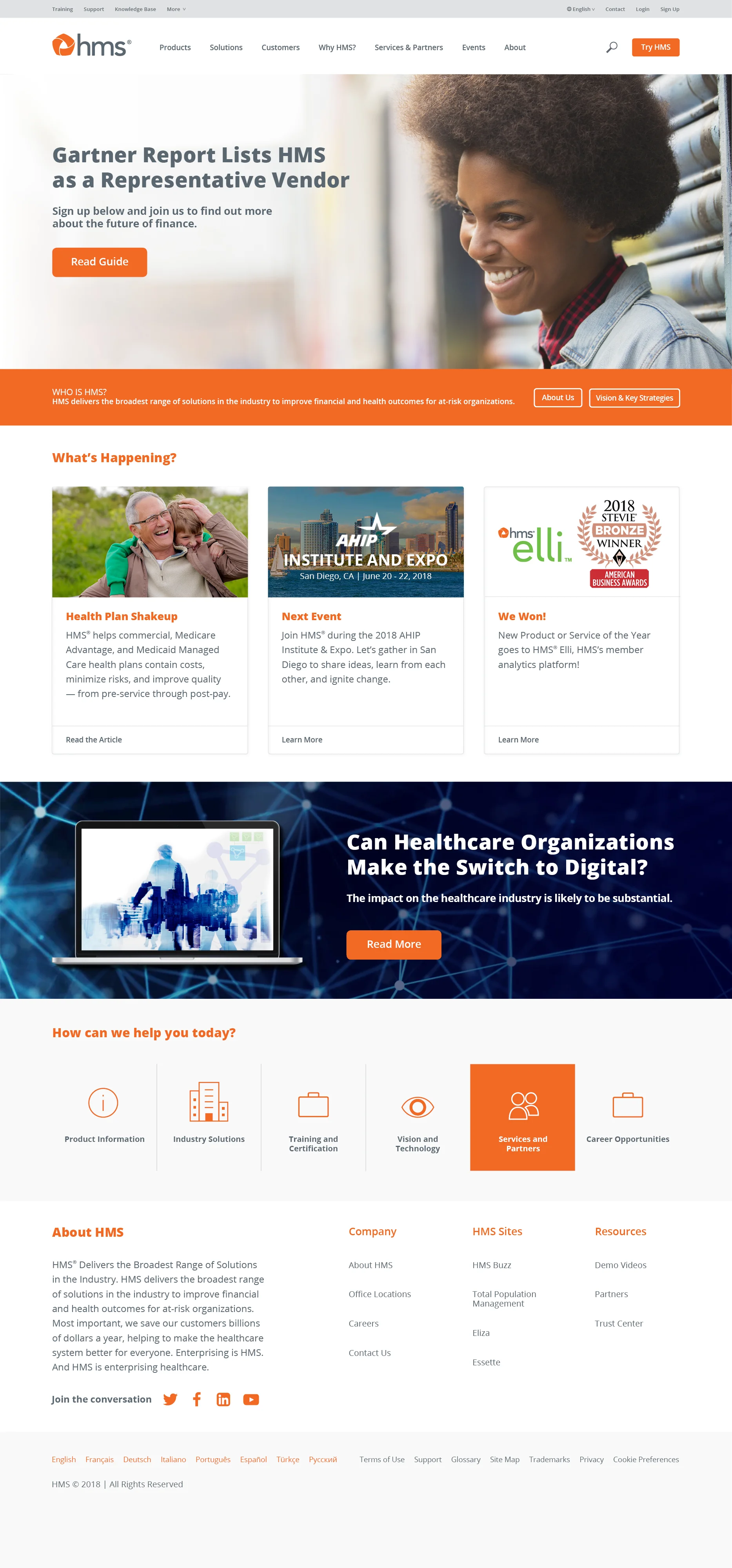 HMS.com website concept 1