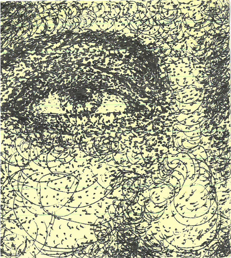 "Self-Portrait on Post-It"