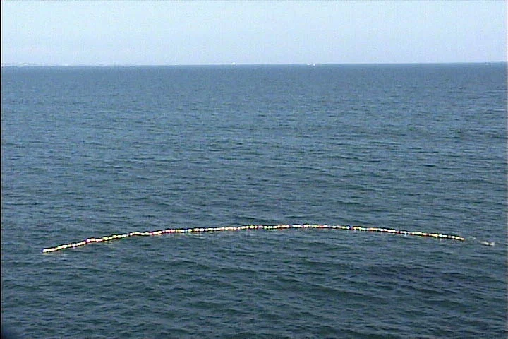 "Water Drawing" 2001, performance, video still