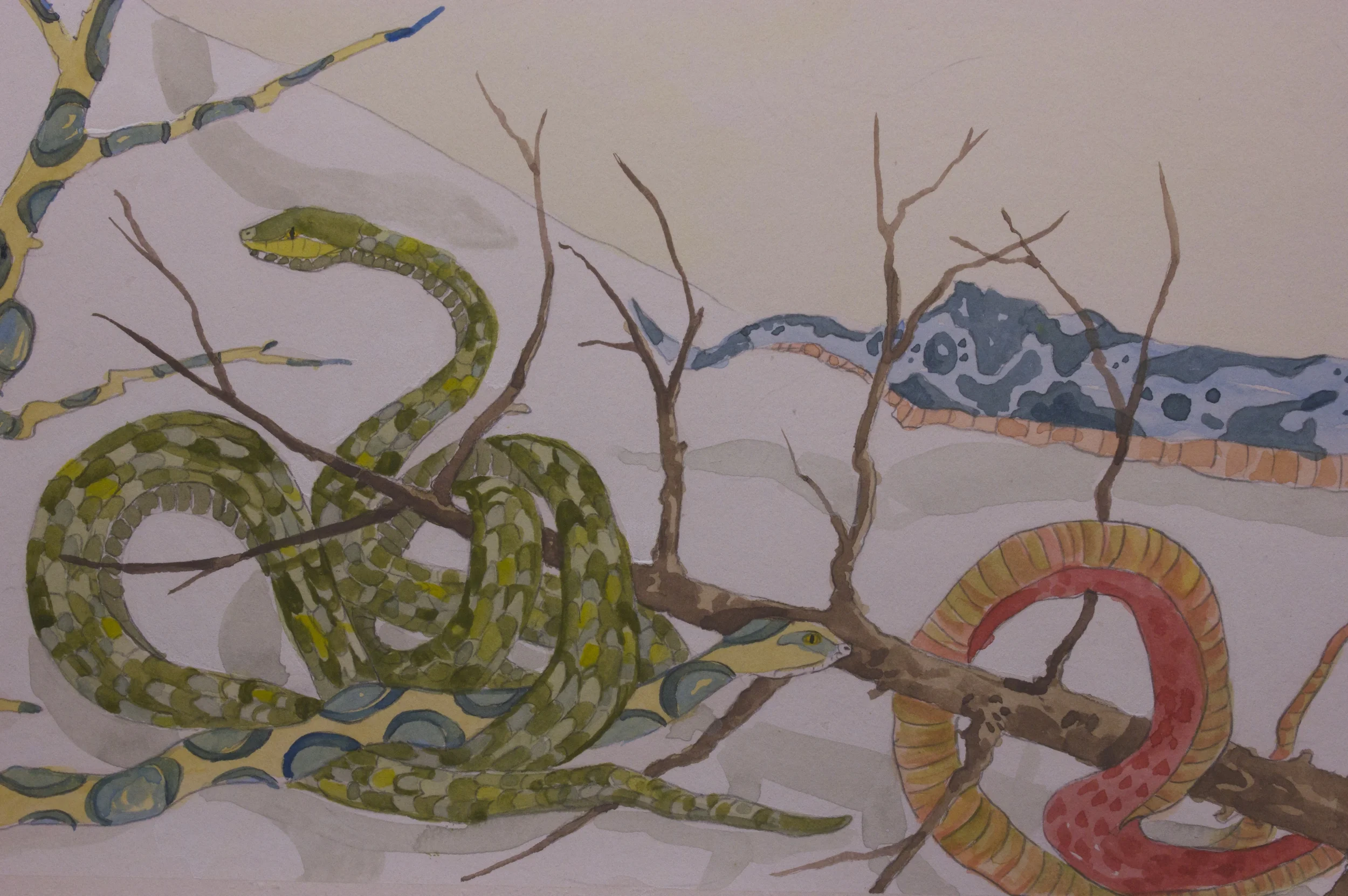 Bed of Snakes (panel 1) detail