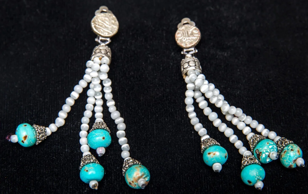 Moonstone Turquoise Earrings