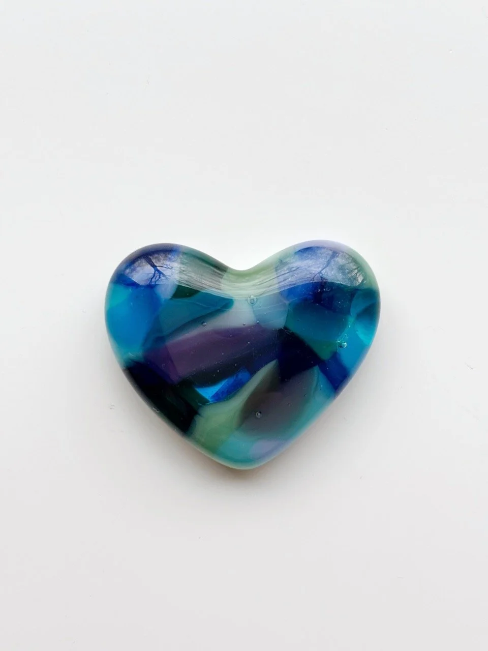 Small Pocket Heart // blue + purple