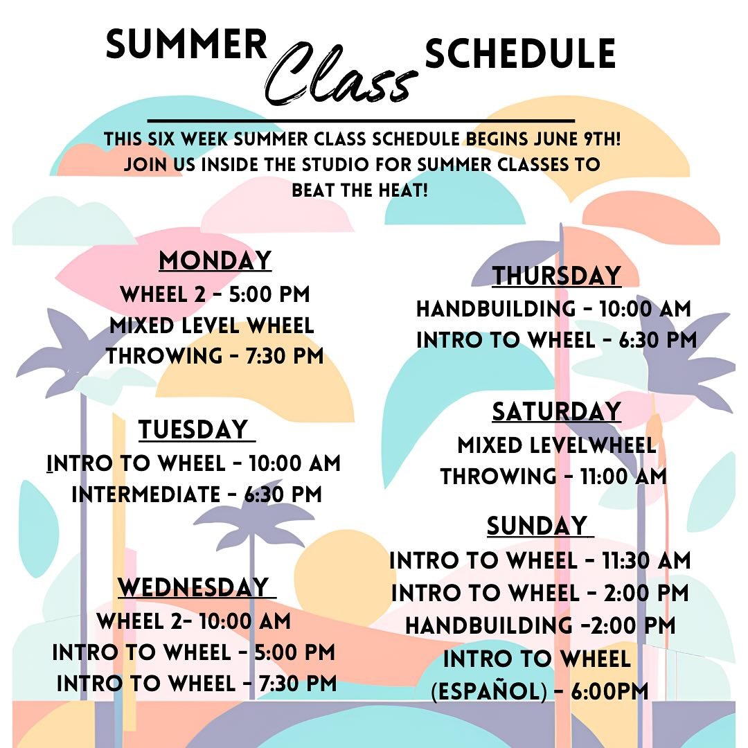 We&rsquo;re starting our glaze weeks this week and can&rsquo;t believe it&rsquo;s almost time for our Summer schedule! Registration is open now, and we&rsquo;d love if you spent a few weeks of your summer with us! Link in bio! 

#gainesville #gainesv